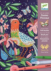 Набор для творчества - В саду, с фломастерами и блеском (Djeco, 08649)